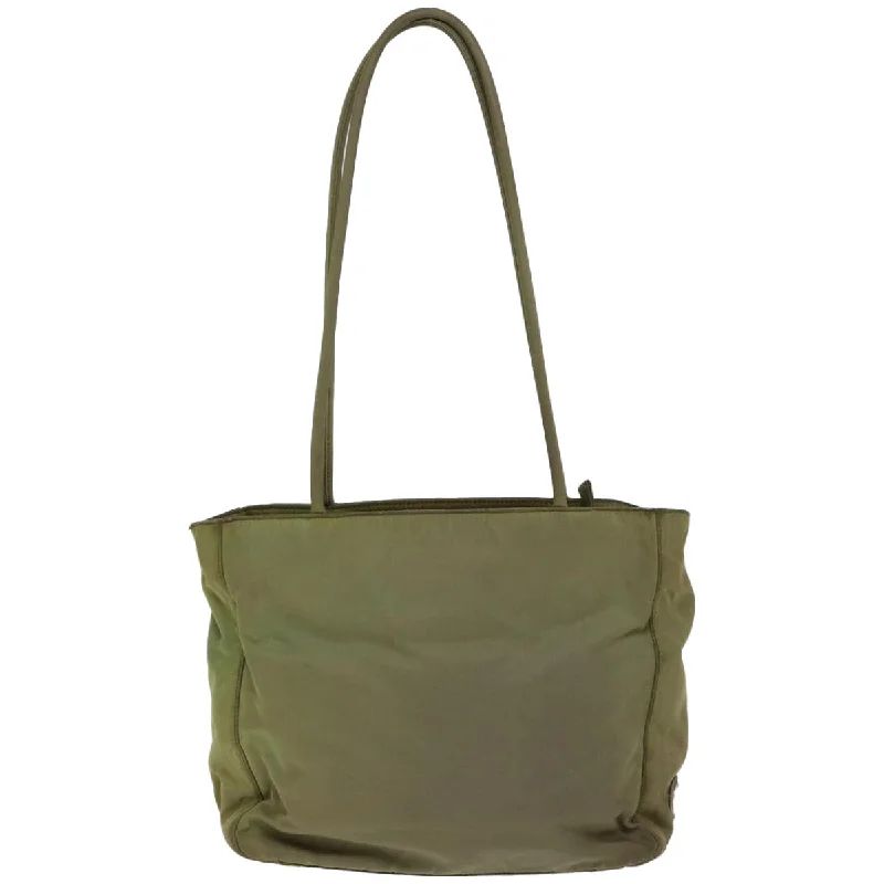 Ladies Prada Re - Edizione 2005 bags in a pastel color for a soft lookPRADA Tote Bag Nylon Khaki  66597