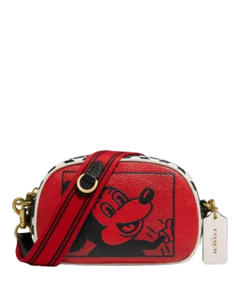 Ladies Coach Tabby bags with a textured leather surface for a more tactile lookCoach Disney Mickey Mouse X Keith Haring Badge Camera Crossbody