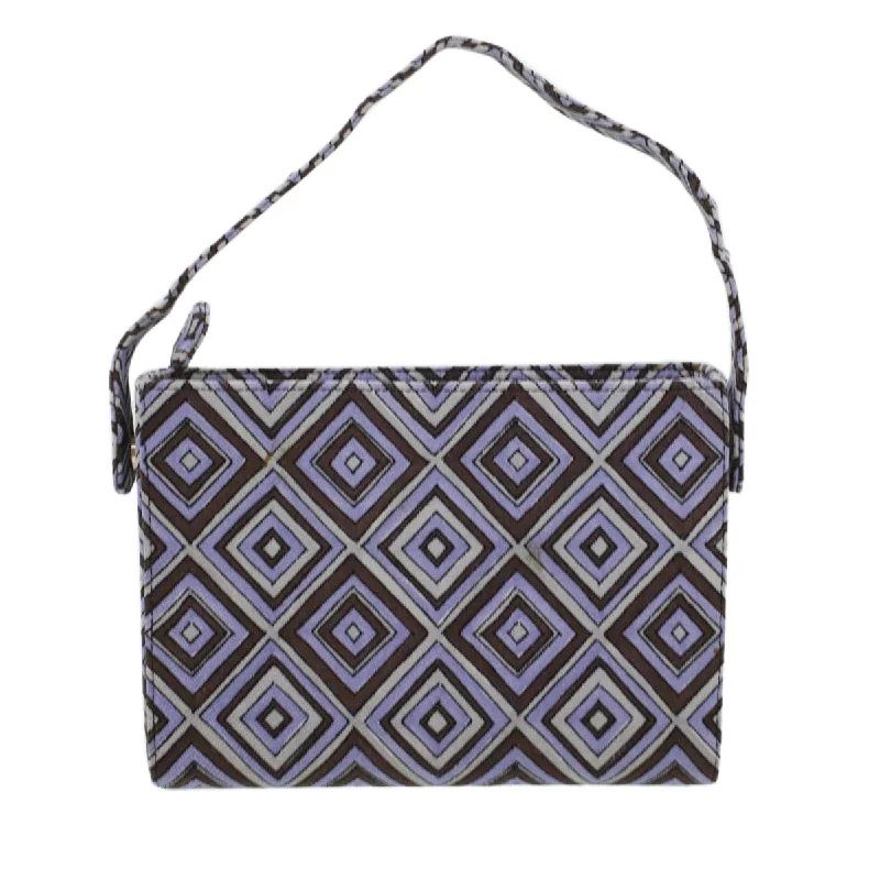 Ladies Prada shoulder bags with a single - handle design for simplicityPRADA Shoulder Bag Canvas Purple  bs5783