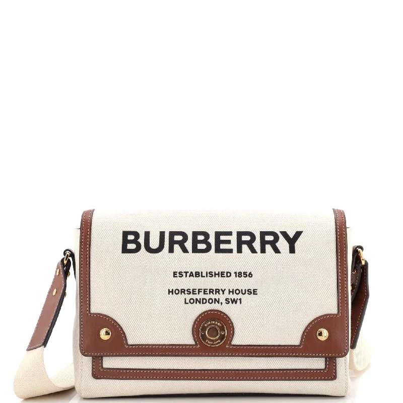 Child - Sized Burberry Bags for Little FashionistasNote Crossbody Bag Canvas with Leather Medium