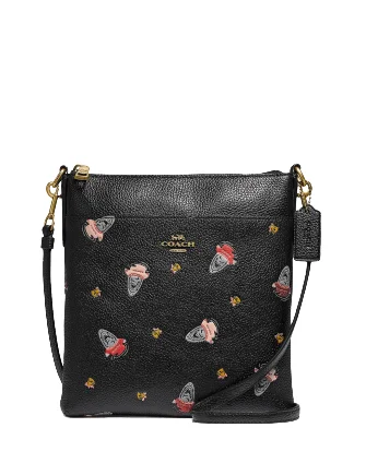 Ladies Coach crossbody bags with a single - strap design for simplicityCoach Sharky Print Kitt Crossbody