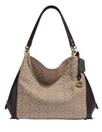 Coach Rogue bags with a detachable shoulder strap for versatile carryingCoach Signature Jacquard Dalton 31 Shoulder Bag