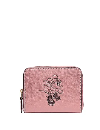 Coach Dempsey bags with a large capacity and a drawstring closureCoach Small Zip Around Wallet With Minnie Mouse Motif