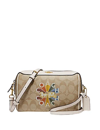 Coach Borough bags with a contrast - stitched handle for a unique lookCoach Bennett Crossbody in Signature Canvas With Radial Rainbow