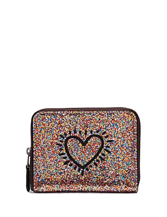 Coach bags with a zippered interior pocket for separating itemsCoach Keith Haring Small Zip Around Wallet