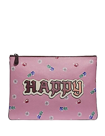 Coach Dempsey bags with a leather - wrapped drawstring for a luxurious feelCoach Disney X Large Pouch Clutch 30 With Happy