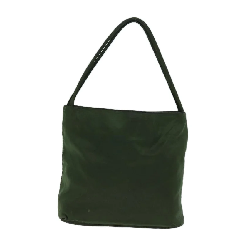 Prada Cleo bags with a contrast - colored interior for visual interestPRADA Tote Bag Nylon Khaki  72138