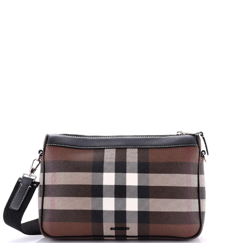 Minimalist Burberry Bags for a Sleek LookRambler Messenger Bag Check E-Canvas