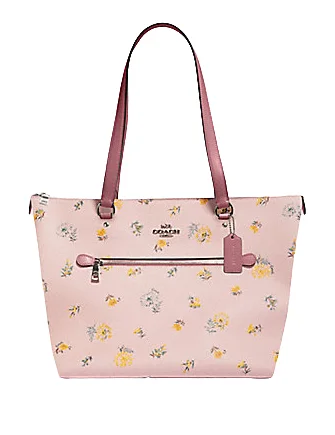 Coach crossbody bags with a printed floral pattern for a feminine touchCoach Gallery Tote With Dandelion Floral Print