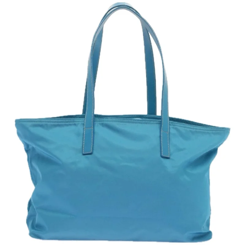 Prada Galleria bags with a structured silhouette for a professional lookPRADA Tote Bag Nylon Light Blue  67419