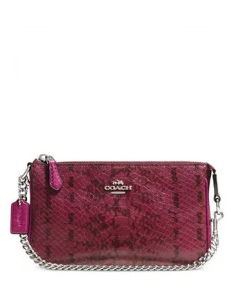 Coach backpacks with a hidden back pocket for securityCoach Nolita Wristlet 19 in Colorblock Exotic Embossed Leather