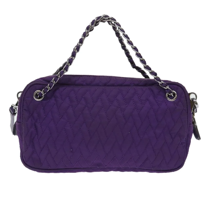 Prada bags with a chain - link trim and a leather body for a modern and stylish edgePRADA Shoulder Bag