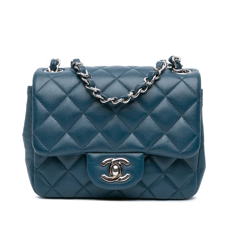 Chanel bags that pair perfectly with any outfitBlue Chanel Mini Square Classic Lambskin Single Flap Crossbody Bag