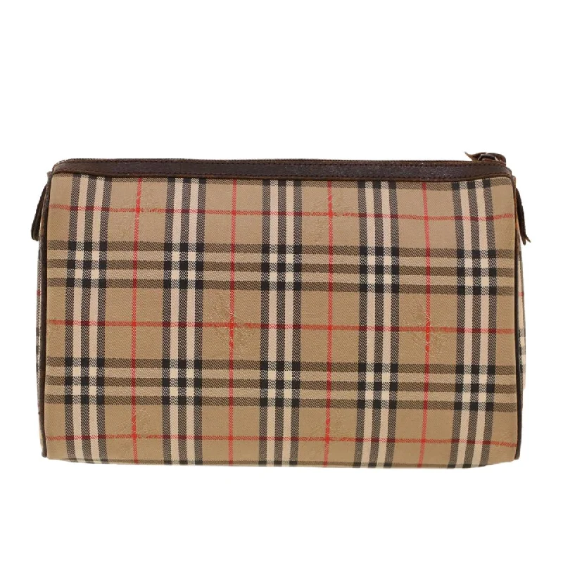 Two - Tone Burberry Bags for a Modern AestheticBURBERRY Haymarket Clutch Bag