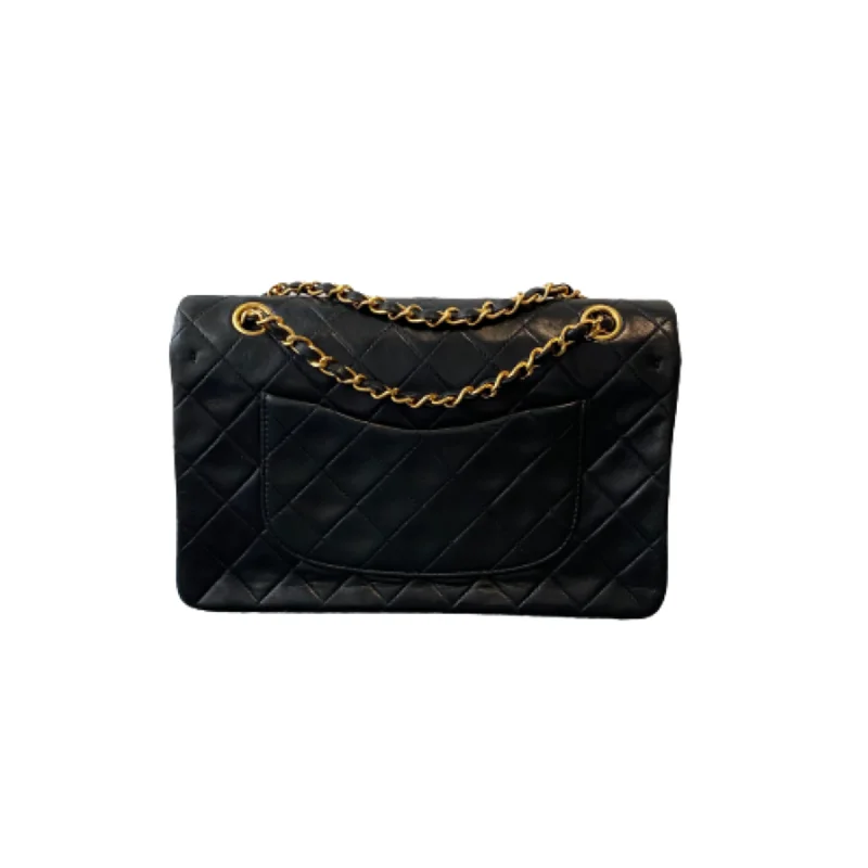 Chanel bags for the minimalist fashionChanel Black Leather Double flap shoulder bag