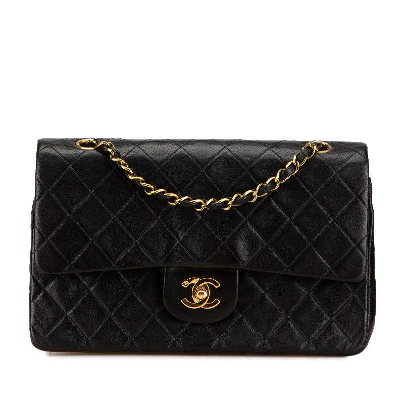 Chanel bags with classic and elegant designsBlack Chanel Medium Classic Lambskin Double Flap Shoulder Bag