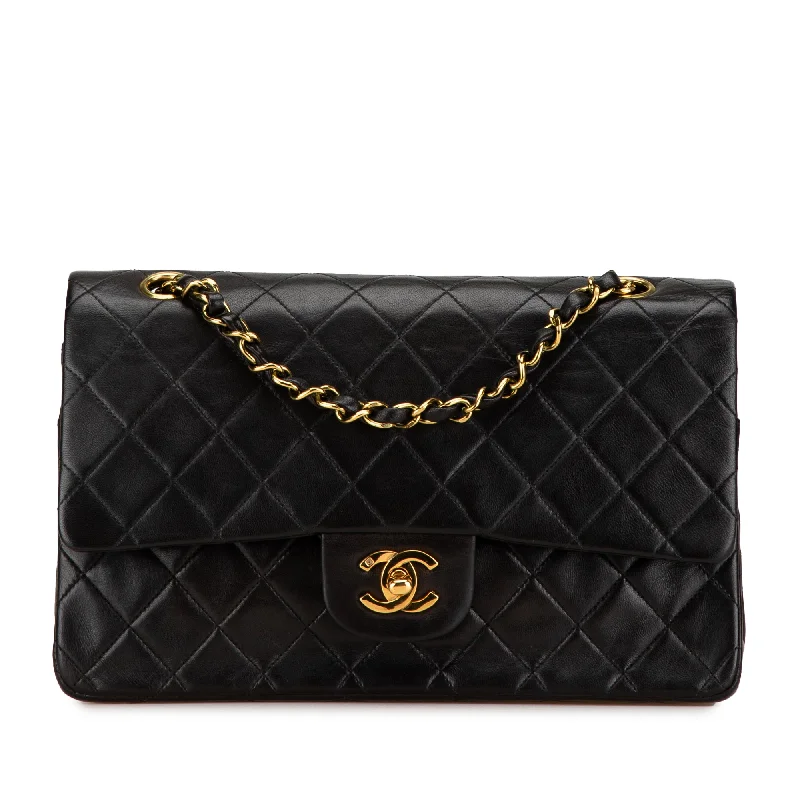 Chanel bags for those who value investment piecesBlack Chanel Medium Classic Lambskin Double Flap Shoulder Bag