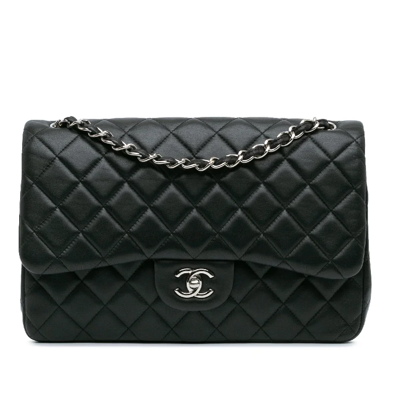 Chanel New Arrival Handbag with Gold HardwareBlack Chanel Jumbo Classic Lambskin Double Flap Shoulder Bag