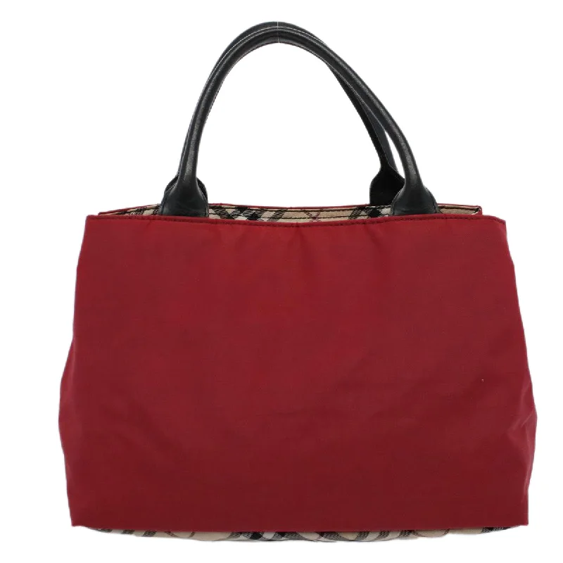 Two - Tone Burberry Bags for a Modern AestheticBURBERRY Hand Bag Nylon Red  yb435