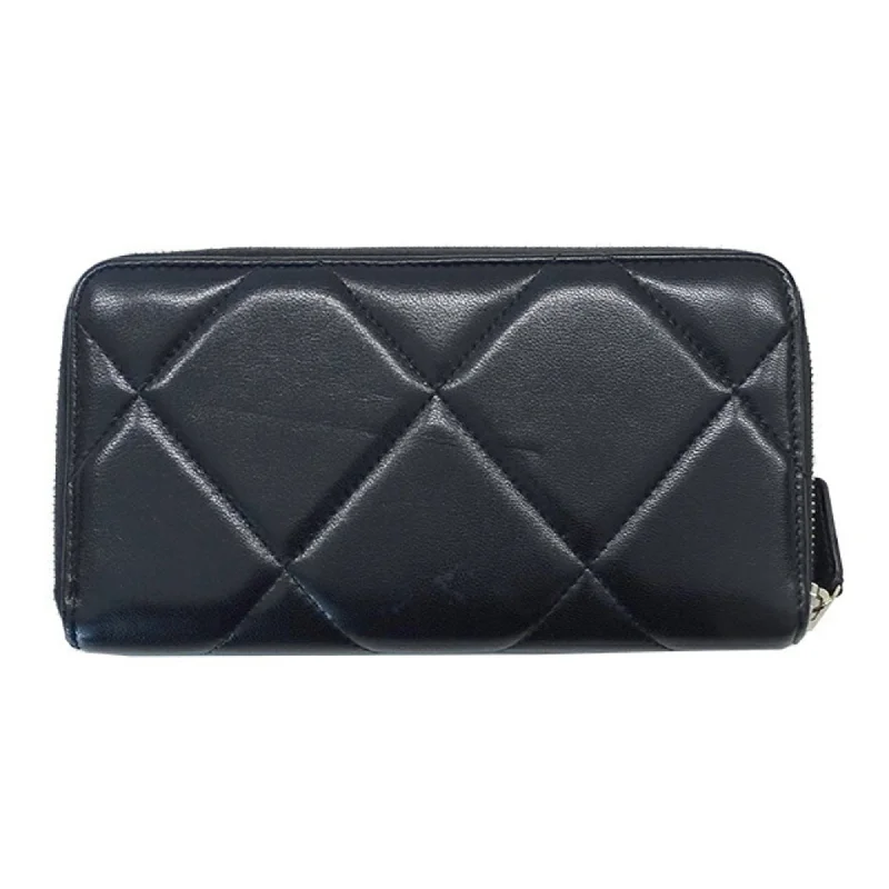 Chanel bags in luxury boutiques worldwideCHANEL wallet matelasse ladies long lambskin black