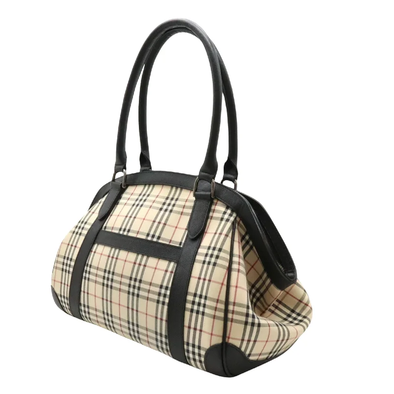 Soft Leather Burberry Duffel Bags for Weekend TripsBURBERRY Nova Check Shoulder Bag