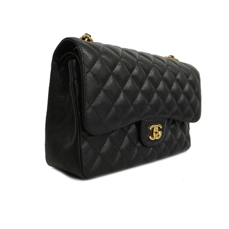 Chanel classicCHANEL[3bd4366-e-g]   Big Matelasse W Flap W Chain Women's Caviar Leather Shoulder Bag