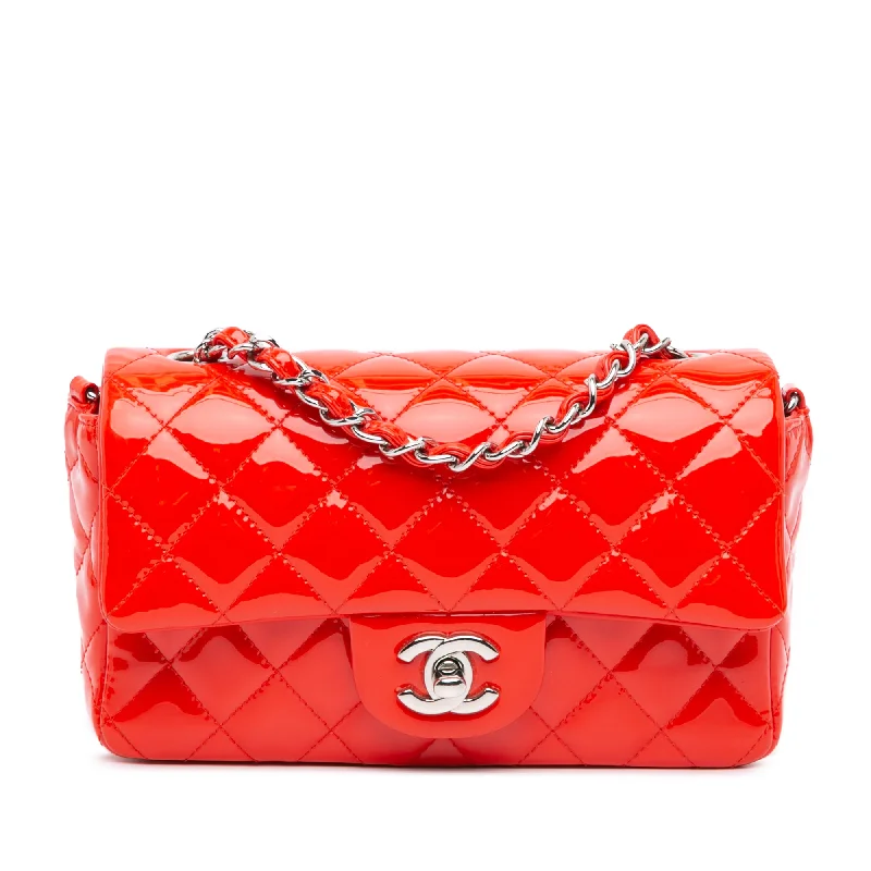 Chanel Small Crossbody Bag for TravelRed Chanel Mini Rectangular Classic Patent Single Flap Crossbody Bag