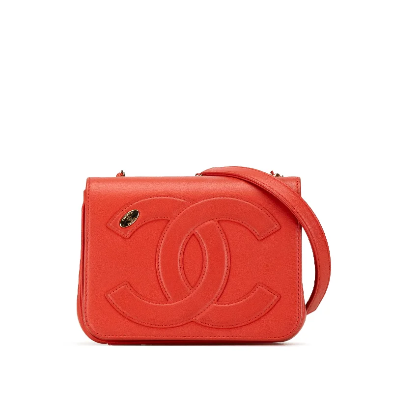 Chanel Colorful Handbag for Spring OutfitsRed Chanel Lambskin CC Mania Flap Crossbody Bag