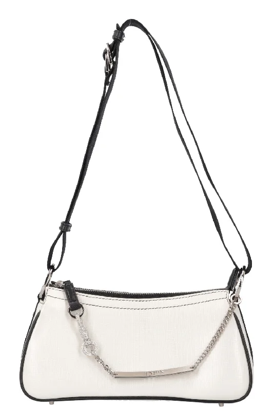 Christian Dior crossbody bags with a front - flap pocket for easy accessCHRISTIAN DIOR Hardcore Bag White & Black