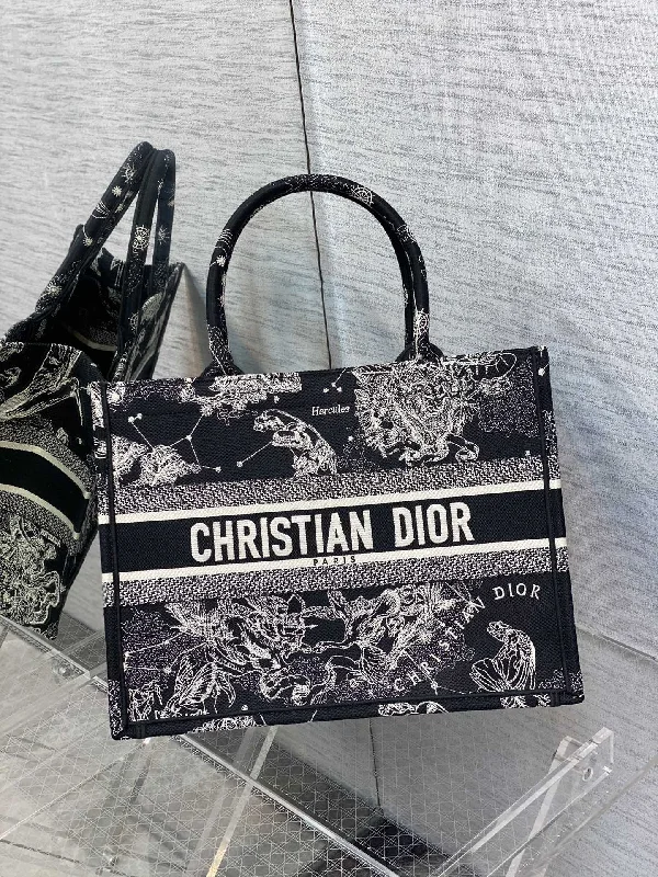 Christian Dior tote bags with a printed Dior logo on the frontChristian Dior - Luxury Bags  398