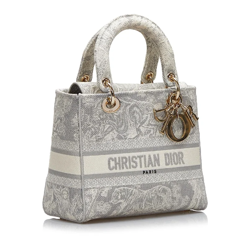 Christian Dior handbags with a snap - button closure and a decorative buckleDior Medium Toile de Jouy Lady D-Lite (QLSZrh)