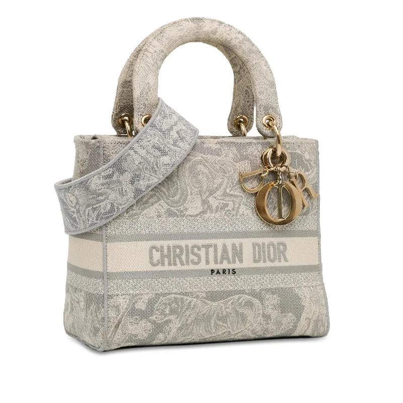 Christian Dior bags with a detachable coin purse insideDior Medium Toile de Jouy Lady D-Lite (VCAy3g)