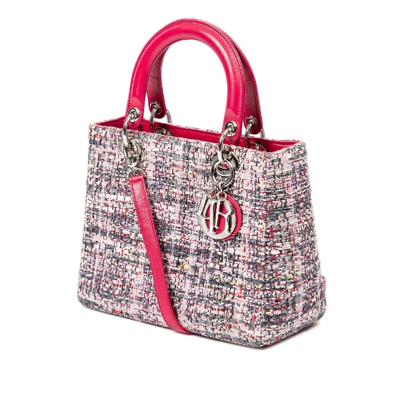 Fashion - forward Christian Dior tote bags for the modern womanDior Medium Tweed Lady Dior Satchel (8yJnUk)